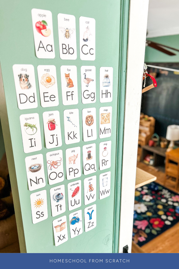 Wall Alphabet for Homeschool
