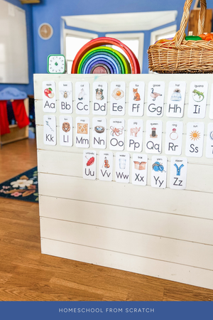 Wall Alphabet for Homeschool