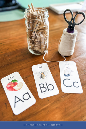 Wall Alphabet for Homeschool